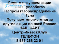 Покупаем акции ОАО Тулаоблгаз 